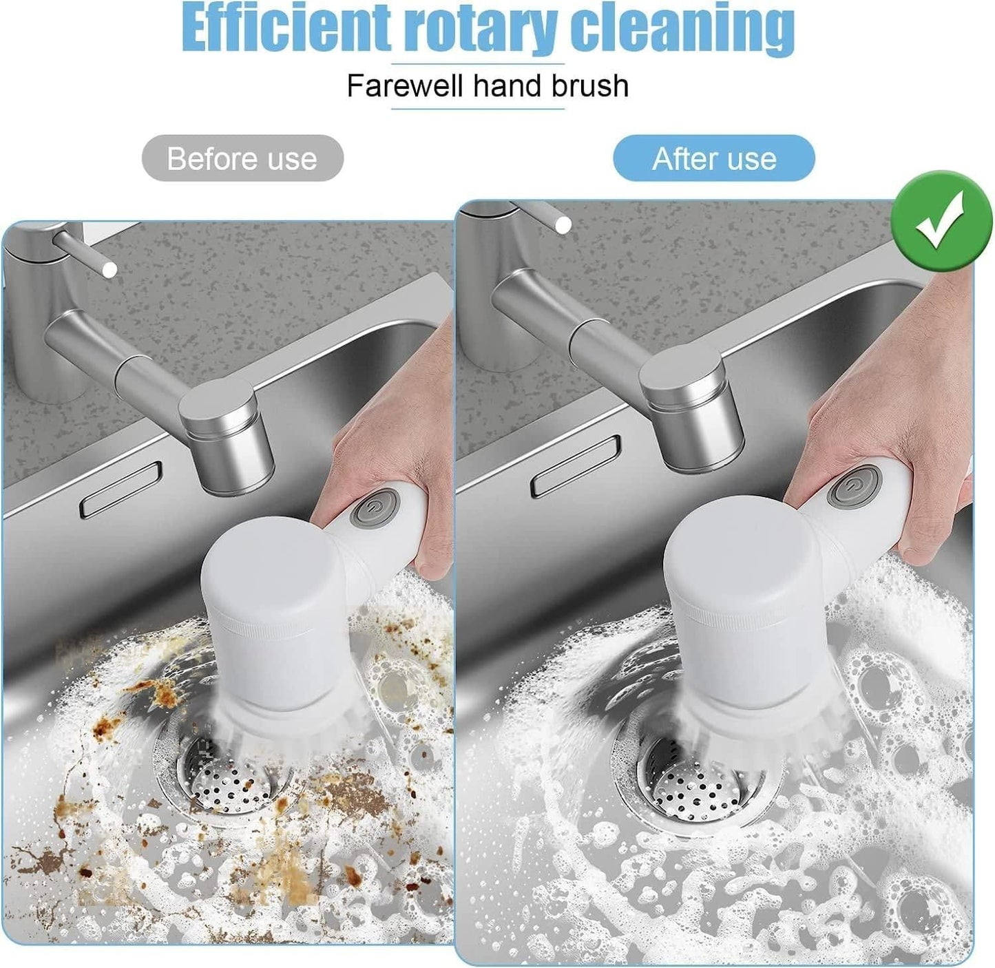 Rechargeable 5-in-1 Electric Cleaning Brush Scrubber