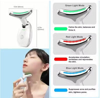 LED Neck & Face Massager with Light Therapy
