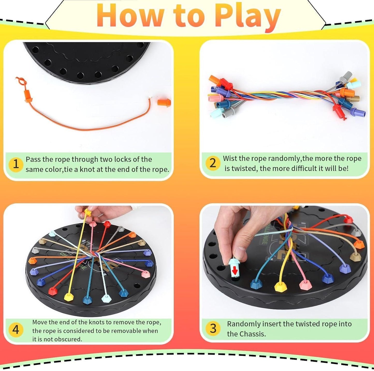 Rope Untying Puzzle Game for Kids & Adults