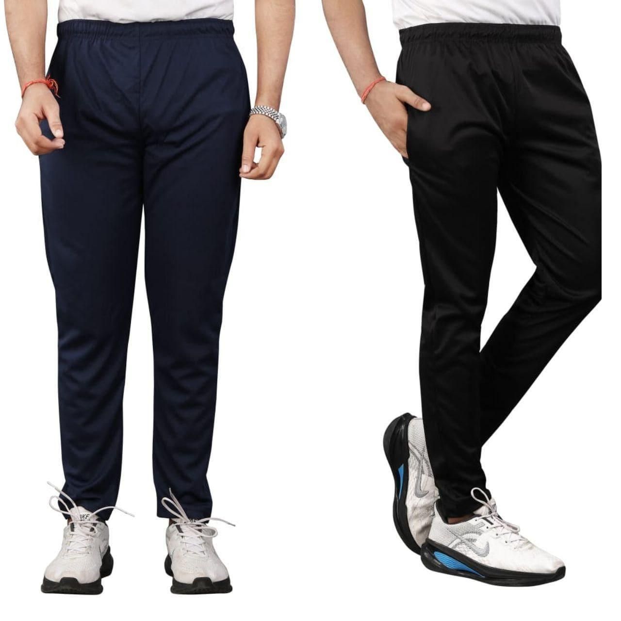 Men’s Stretch Lycra Track Pants – Pack of 2