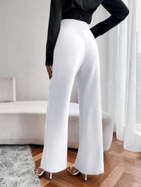 High-Waist Nontransparent Wide-Leg Pants for Women