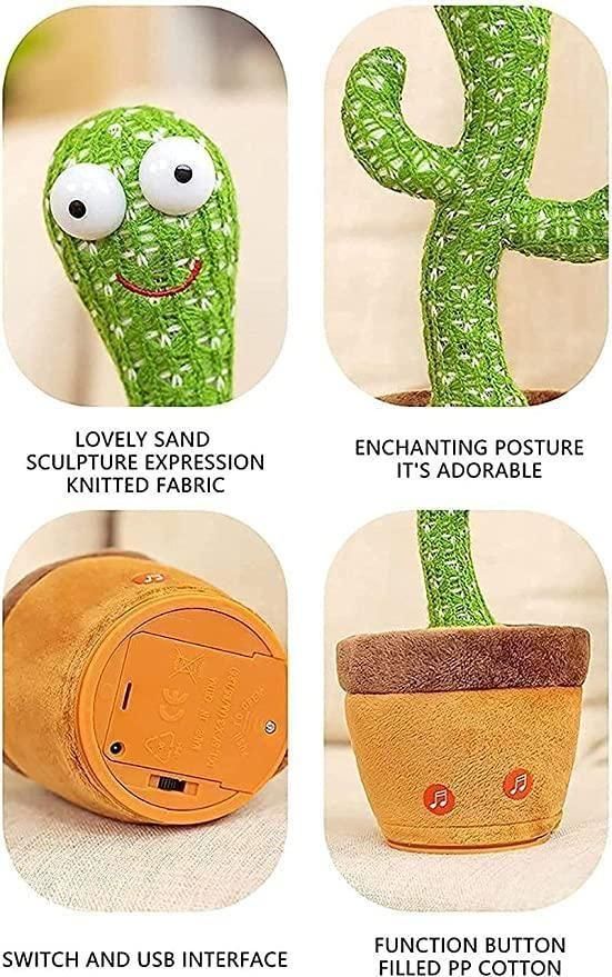 LED Dancing Cactus Toy with Music & Mimicry