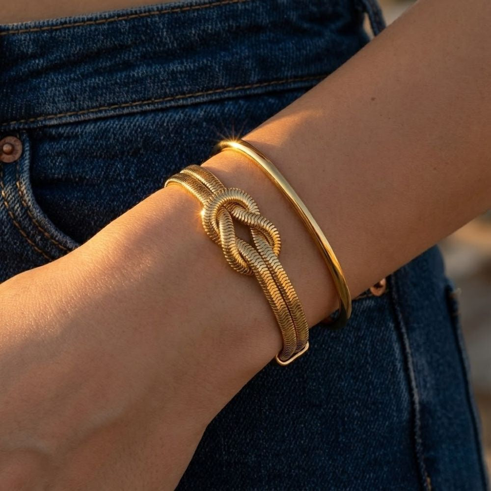 Golden Chain Snake Bracelet