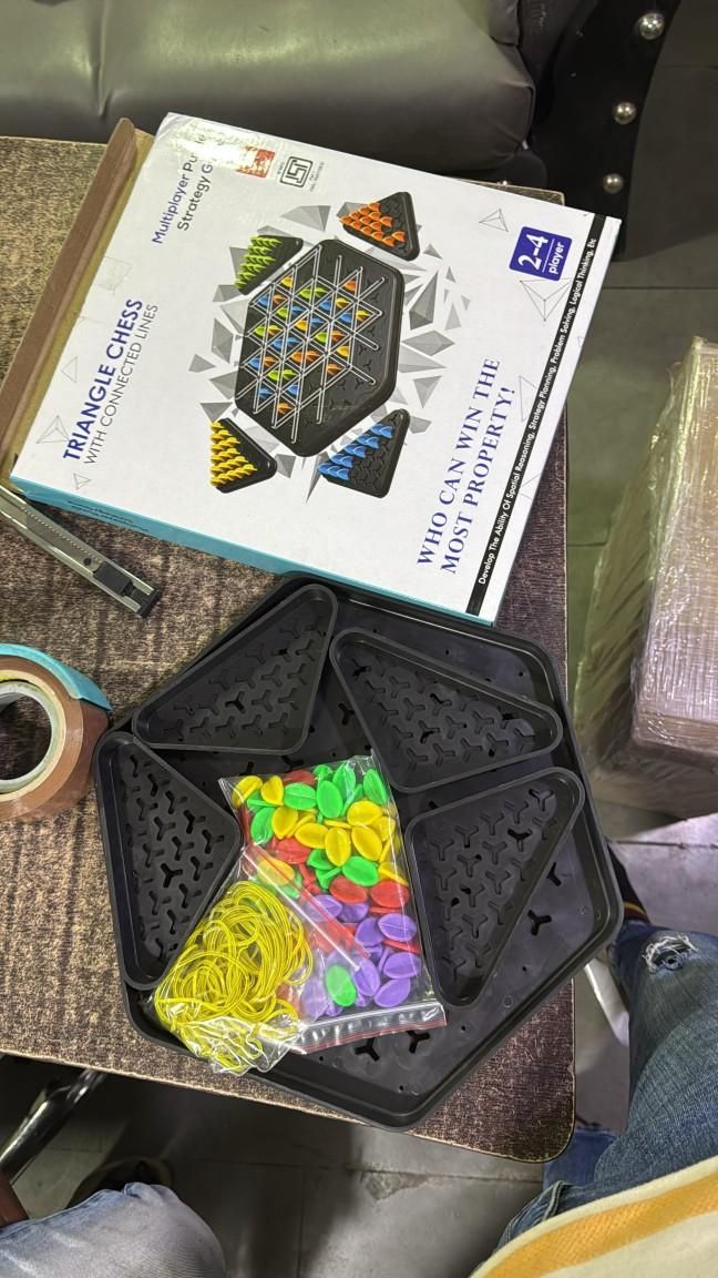 Chain Triangle Chess – Family Strategy Board Game