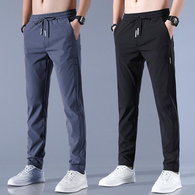 Men’s Slim Fit Lycra Track Pants – Pack of 2