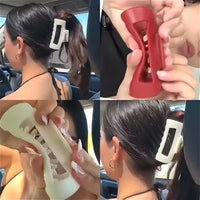 Super Strong & Flexible – Matte Finish Hair Claw Clips (Pack of 2)