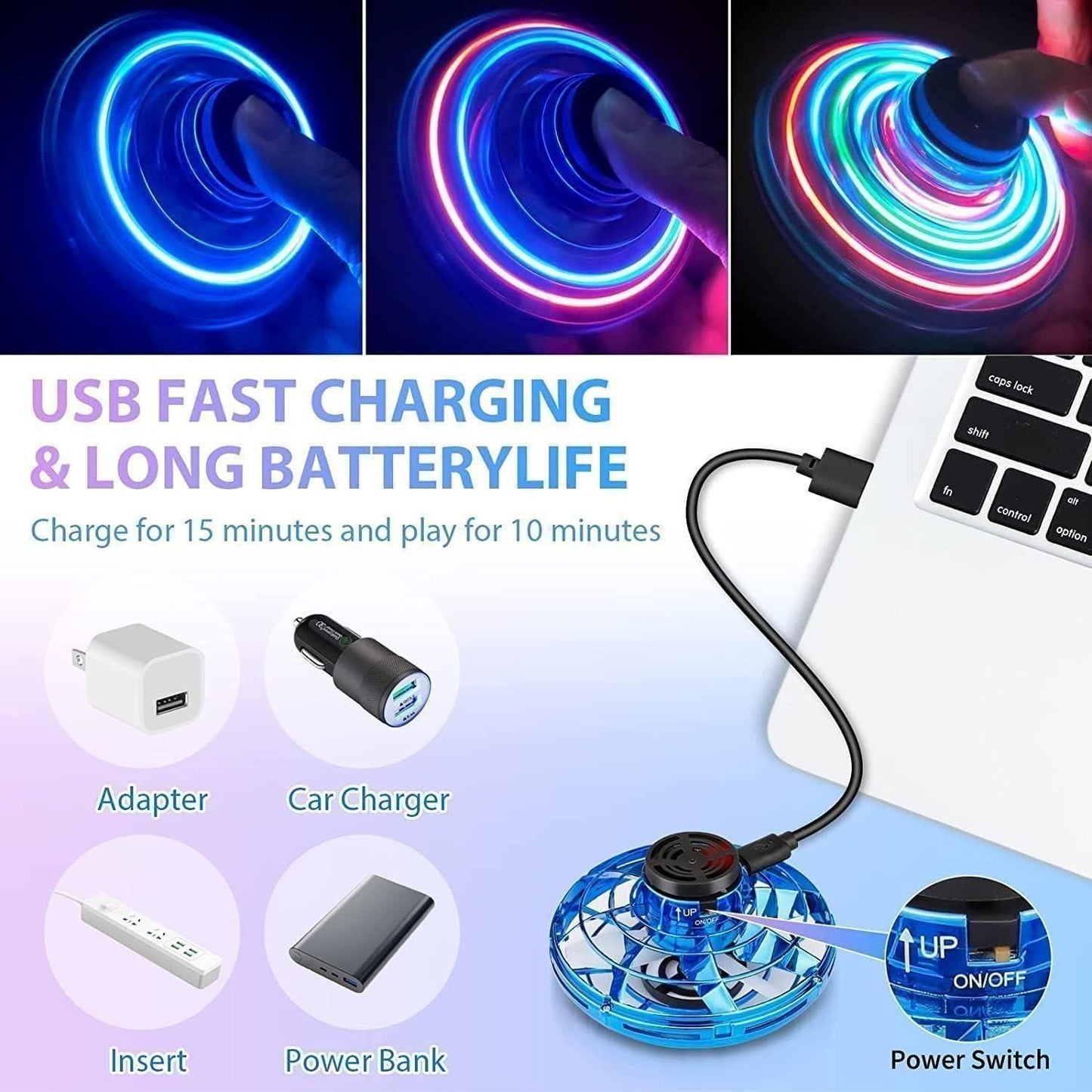 Magic Flying Orb Spinner Toy for Kids