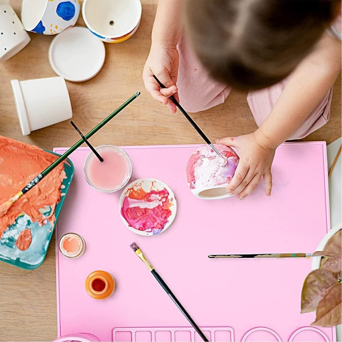 Non-Slip Silicone Craft Mat for Kids Art & Play