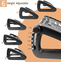 Adjustable Footrest with Massage Surface for Comfort