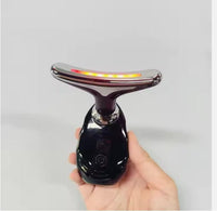 LED Neck & Face Massager with Light Therapy