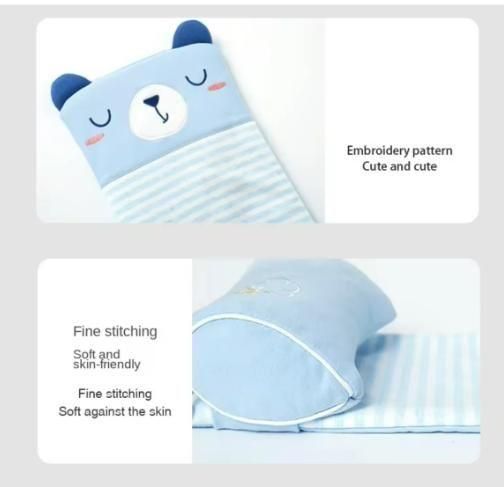 Soft & Protective – Baby Head Support Pillow (Cute Bear Design)