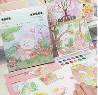 Whimsical Kids Watercolor Coloring Set
