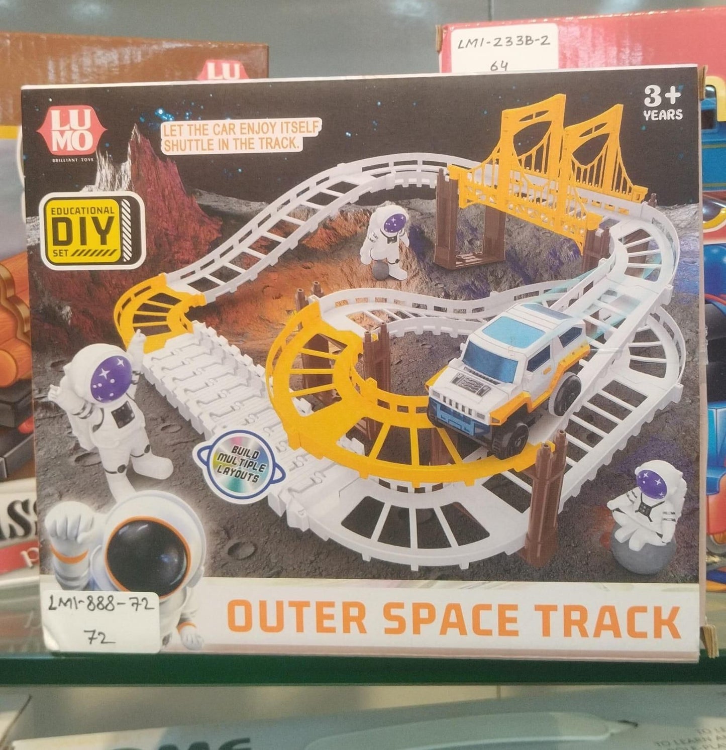 Astronaut Spaceship Outer Space Track Toy Set