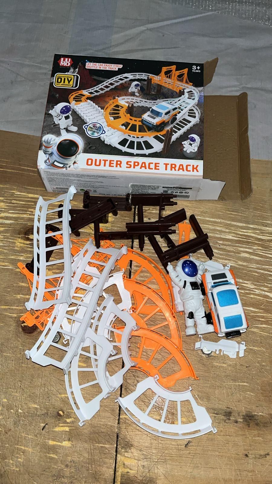 Astronaut Spaceship Outer Space Track Toy Set