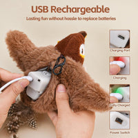 Rechargeable Flapping Bird Toy for Cats