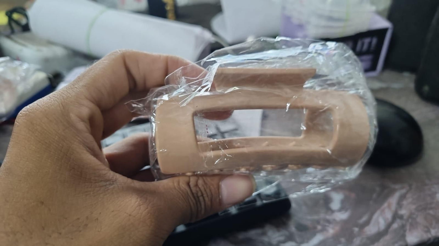 Super Strong & Flexible – Matte Finish Hair Claw Clips (Pack of 2)