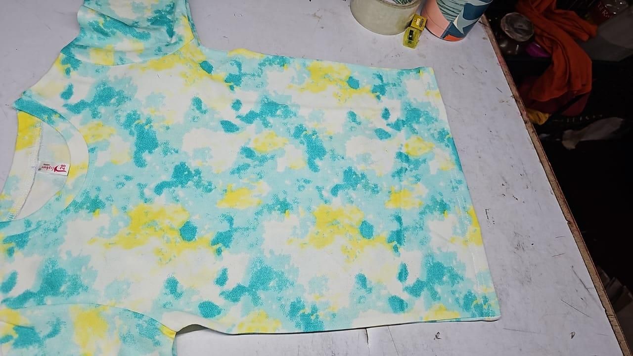 Women’s Tie-Dye Night Suit – Comfy T-Shirt & Pyjamas