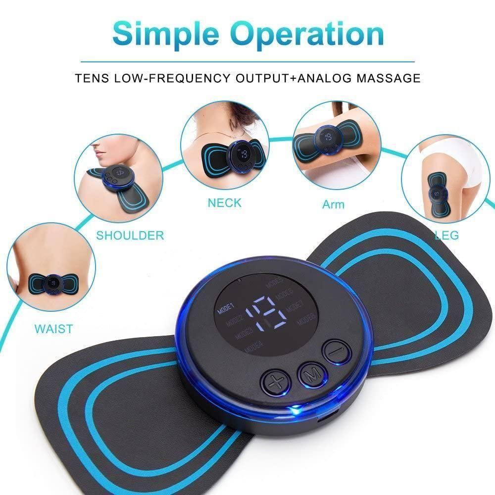Rechargeable Mini Massager — 8 Modes, 19 Levels