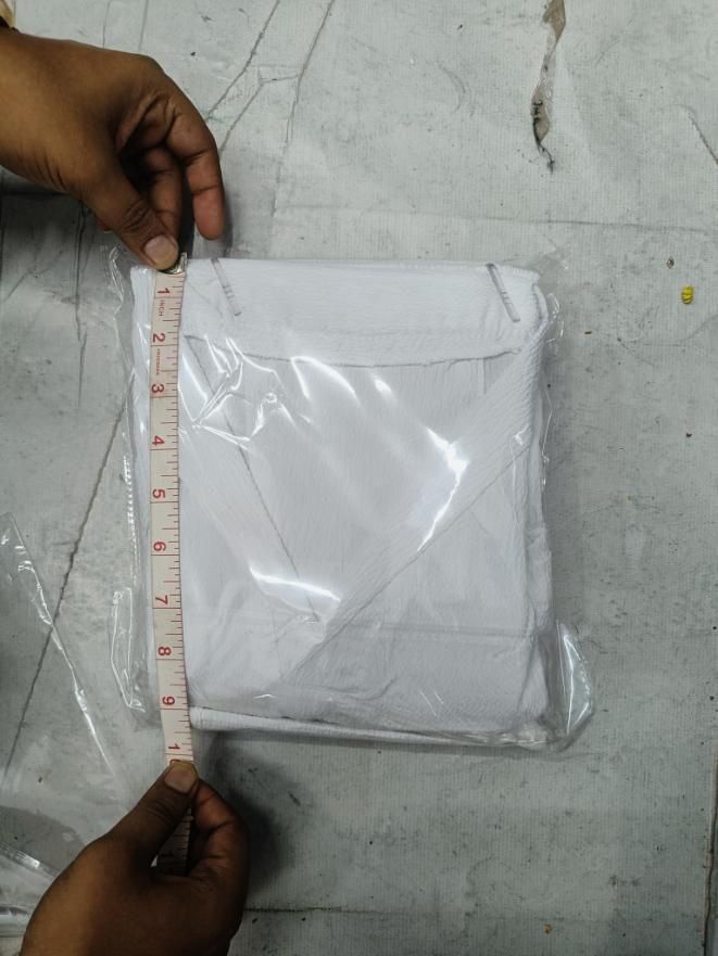 Men’s Crinkled Cotton Co-Ord Set – Black