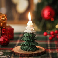 Scented Christmas Tree Candle – Festive Decorative Gift