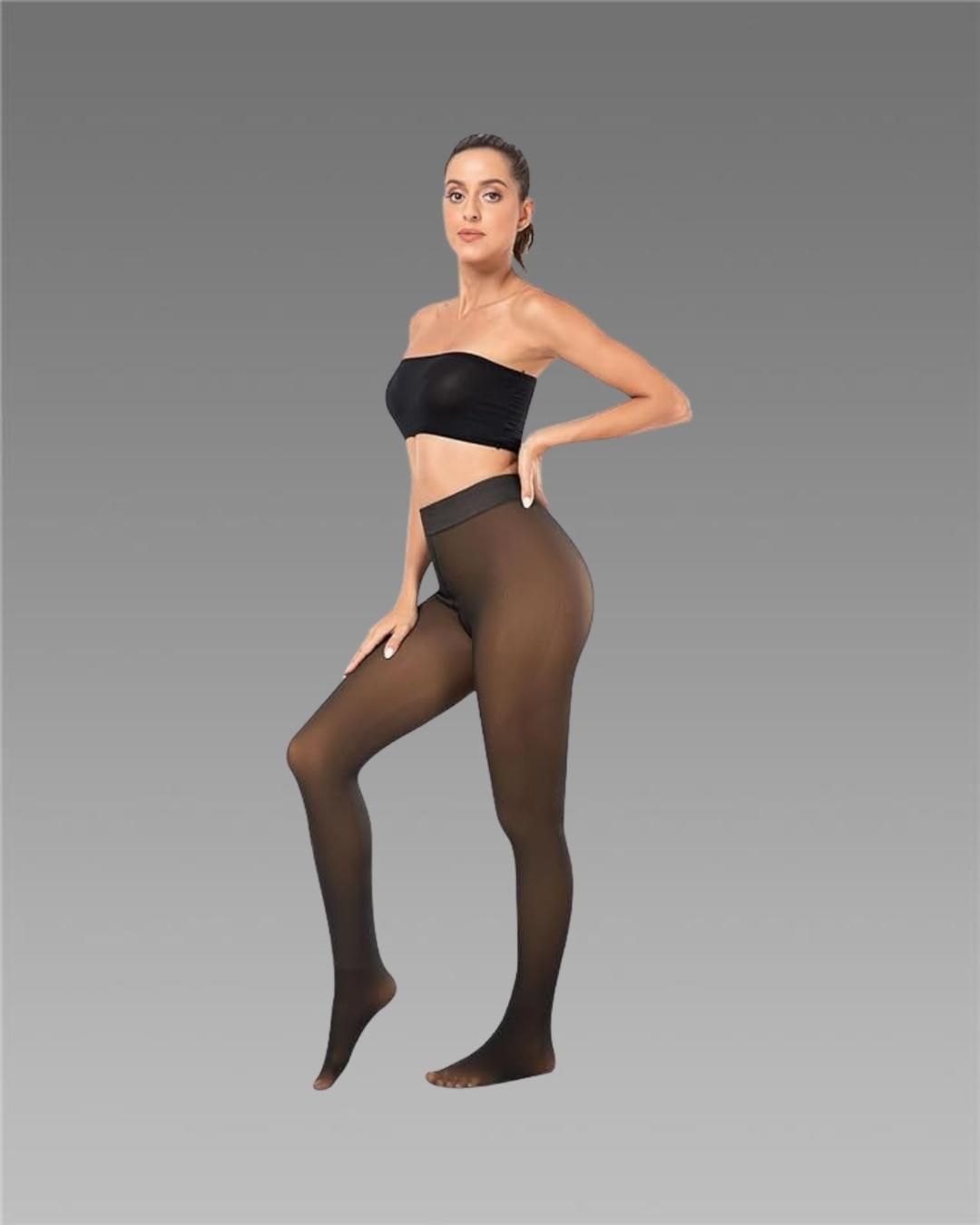 Thermal Slim Fit Fleece-Lined Pantyhose