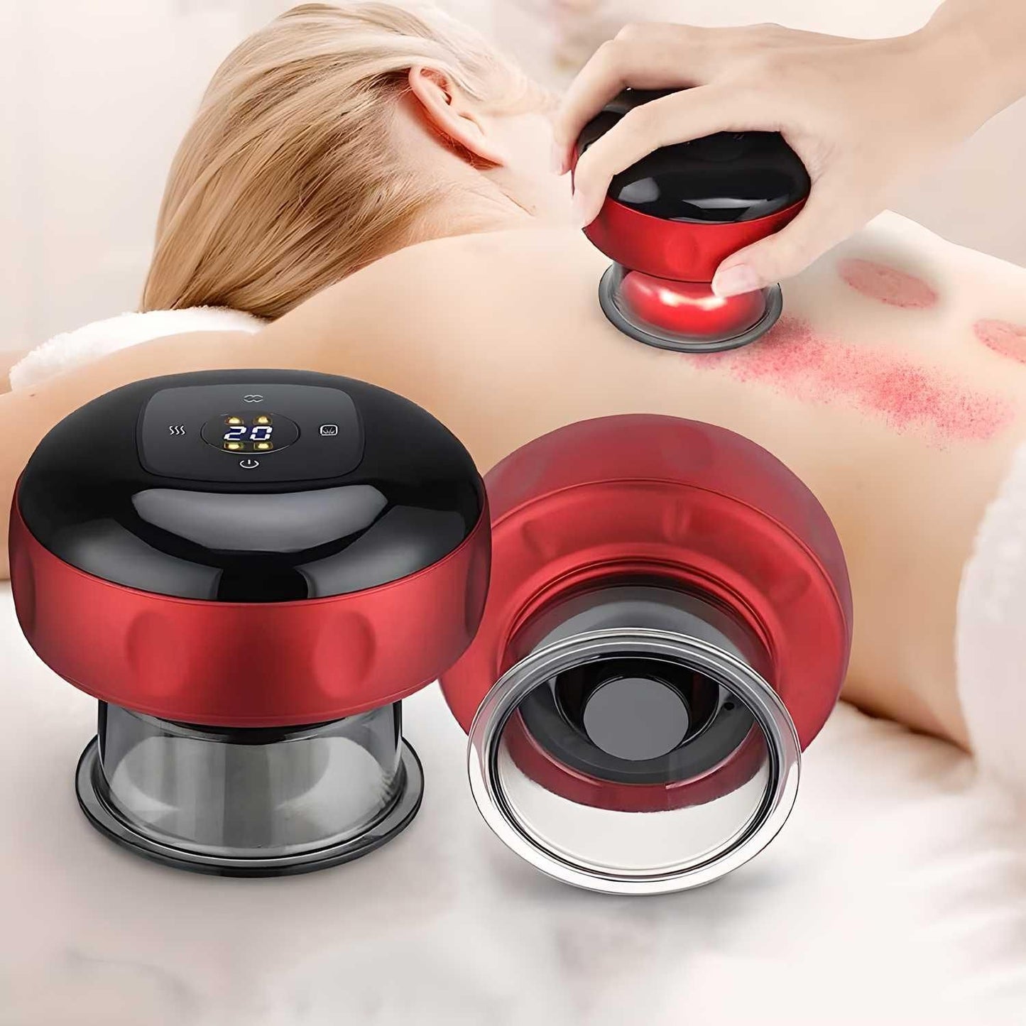 Electric Cupping Therapy Massager with Heat & Suction