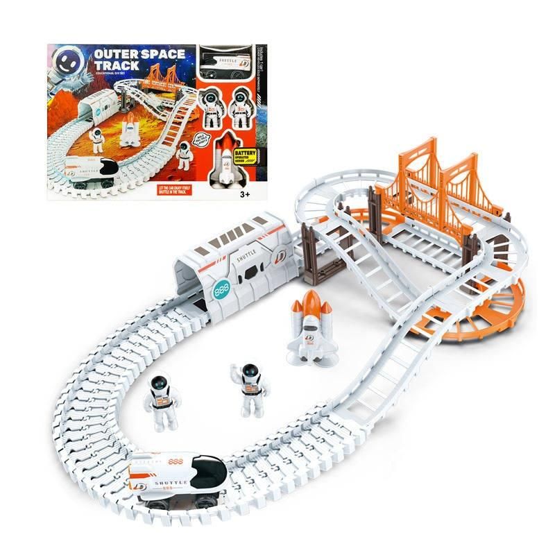 Astronaut Spaceship Outer Space Track Toy Set
