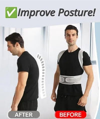 Adjustable Posture Corrector for Back & Shoulder Support